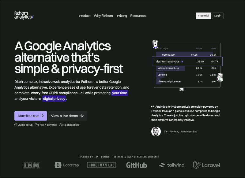 Fathom balances simplicity with powerful features