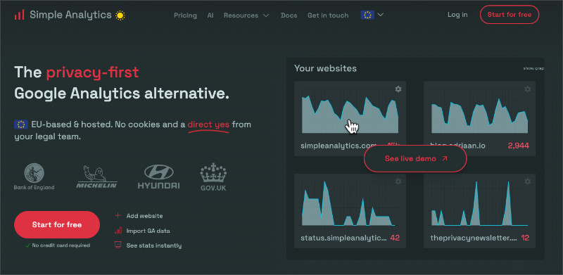 Simple Analytics strips analytics down to bare essentials